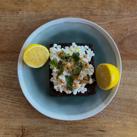 Charred Lemon Cottage Cheese Toast