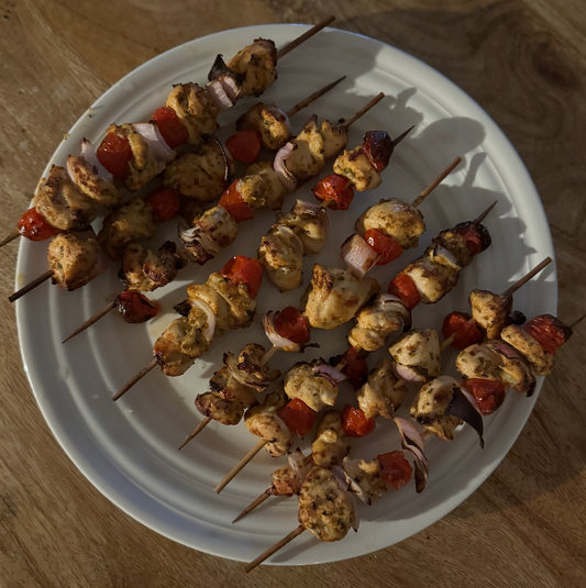 Juicy Chicken Souvlaki Skewers
