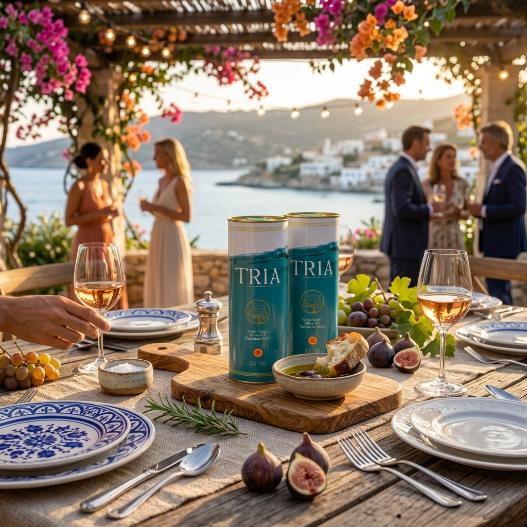 2x TRIA Single Estate Extra Virgin Olive Oil 500ml | 2 Cans Bundle